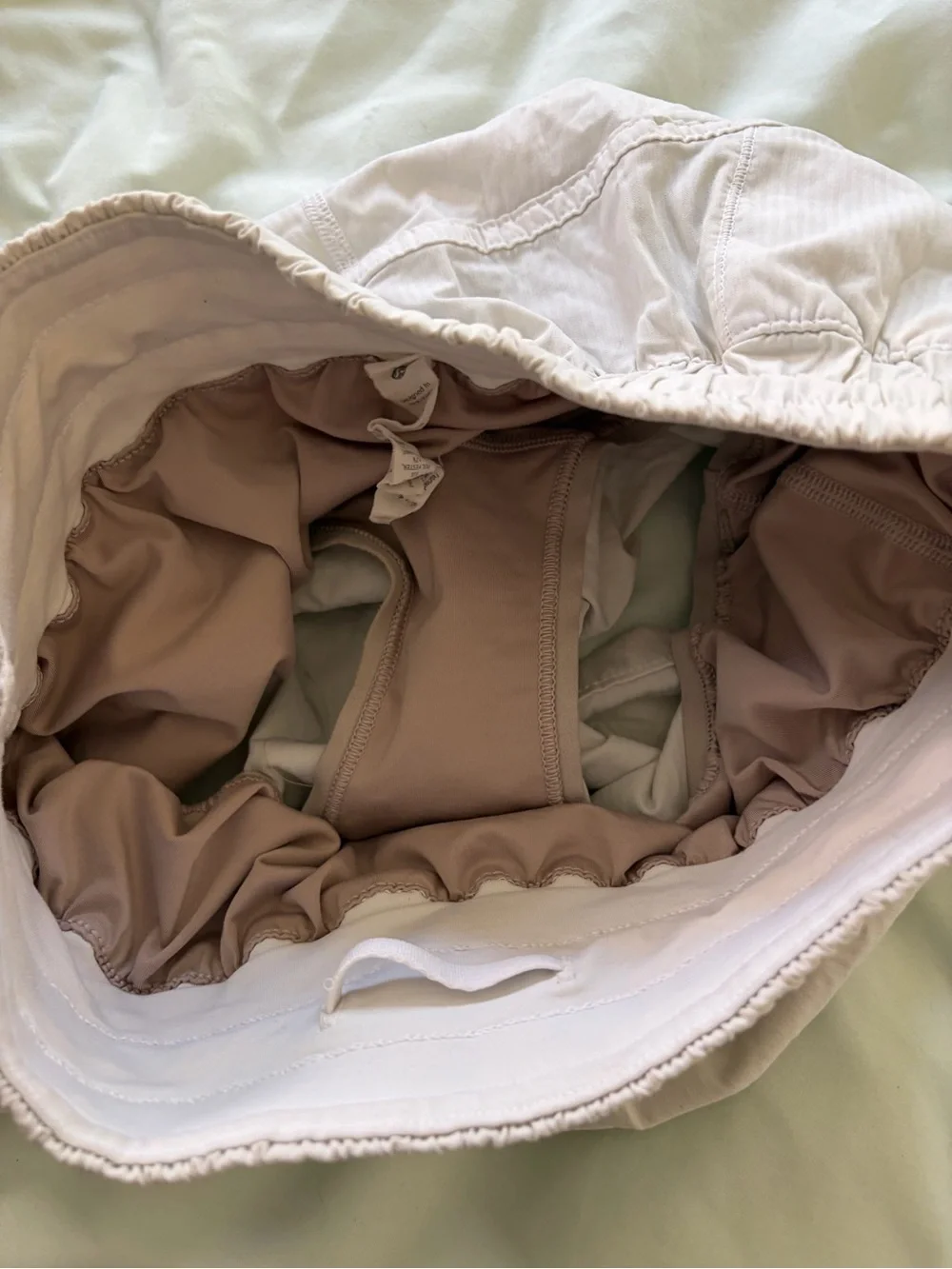 Light Gray Women's Elastic-Waist Casual Shorts
